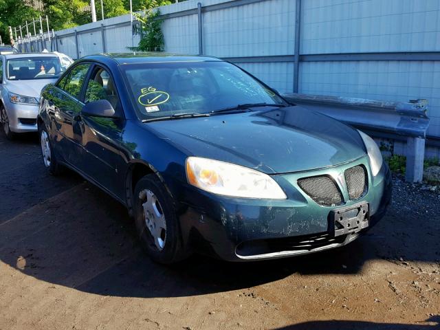 1G2ZF58B474102790 - 2007 PONTIAC G6 VALUE L GREEN photo 1