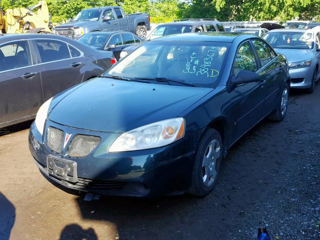 1G2ZF58B474102790 - 2007 PONTIAC G6 VALUE L GREEN photo 2