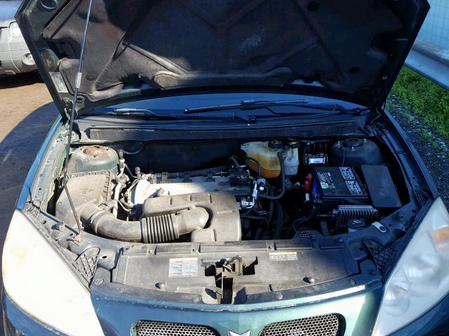 1G2ZF58B474102790 - 2007 PONTIAC G6 VALUE L GREEN photo 7