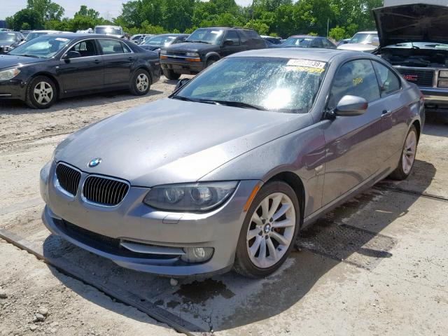 WBAKF9C56BE247321 - 2011 BMW 335 XI GRAY photo 2