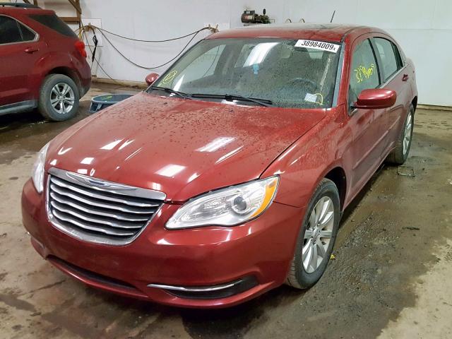 1C3CCBBG0DN678612 - 2013 CHRYSLER 200 TOURIN RED photo 2