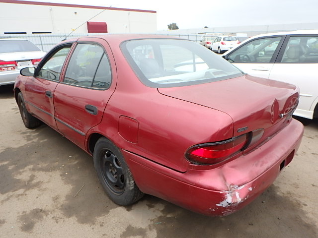 1Y1SK5267TZ022543 - 1996 GEO PRIZM BASE წითელი ფოტო 3