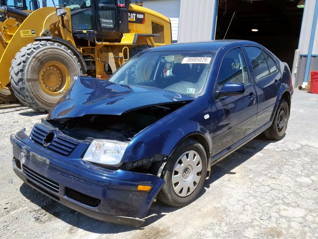 3VWRK69M63M044352 - 2003 VOLKSWAGEN JETTA GL BLUE photo 2