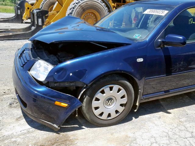 3VWRK69M63M044352 - 2003 VOLKSWAGEN JETTA GL BLUE photo 9