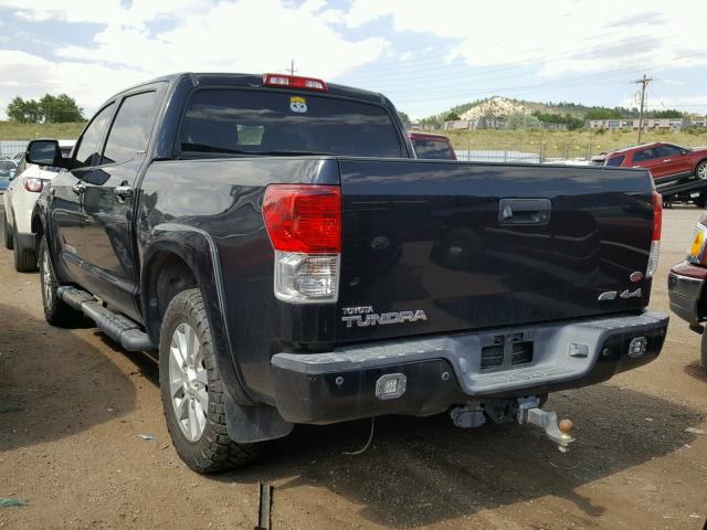 5TFHW5F13CX247507 - 2012 TOYOTA TUNDRA CRE BLACK photo 3