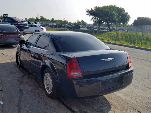 2C3KA43R16H505593 - 2006 CHRYSLER 300 BLACK photo 3