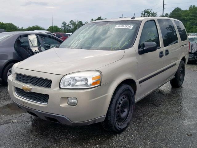 1GNDV23W08D154699 - 2008 CHEVROLET UPLANDER L TAN photo 2