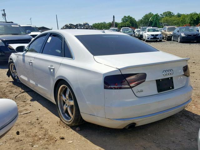 WAUAGAFD0DN003230 - 2013 AUDI A8 QUATTRO WHITE photo 3