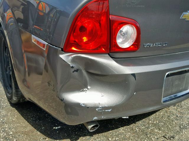 1G1ZC5E07AF199592 - 2010 CHEVROLET MALIBU 1LT GRAY photo 9