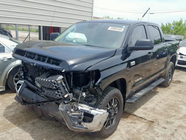 5TFDW5F13KX783547 - 2019 TOYOTA TUNDRA CRE BLACK photo 2