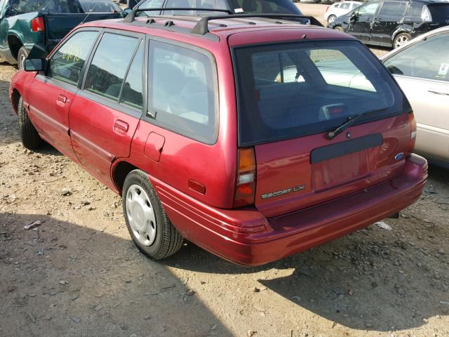 1FASP15J6SW172437 - 1995 FORD ESCORT LX RED photo 3