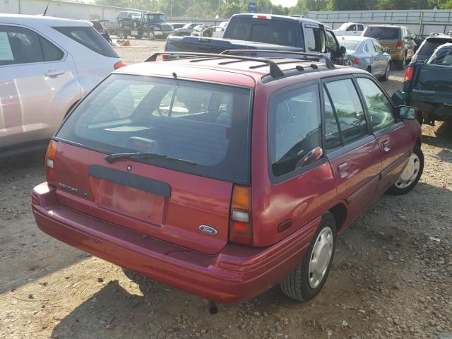 1FASP15J6SW172437 - 1995 FORD ESCORT LX RED photo 4