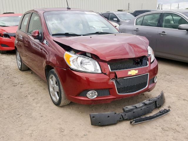 3G1TC6DG7BL102053 - 2011 CHEVROLET AVEO LT RED photo 1