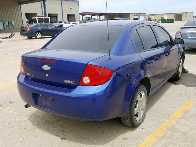 1G1AL58F477208491 - 2007 CHEVROLET COBALT LT BLUE photo 4