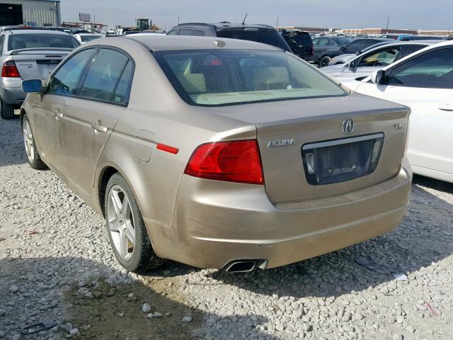 19UUA66226A054303 - 2006 ACURA 3.2TL TAN photo 3