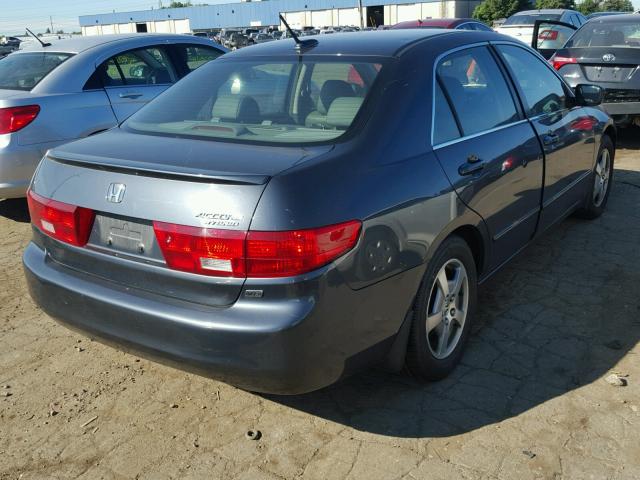 JHMCN36565C012788 - 2005 HONDA ACCORD HYB BLUE photo 4