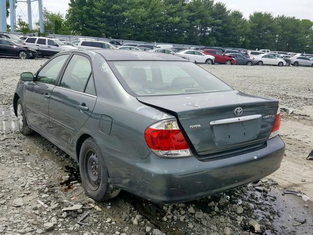 4T1BE30K55U078749 - 2005 TOYOTA CAMRY LE Сұр фото 3