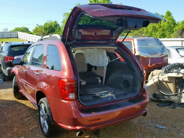 2CKDL537186017545 - 2008 PONTIAC TORRENT GX MAROON photo 3