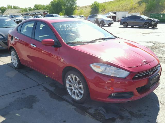 1C3CDFCH0DD337695 - 2013 DODGE DART LIMIT RED photo 1