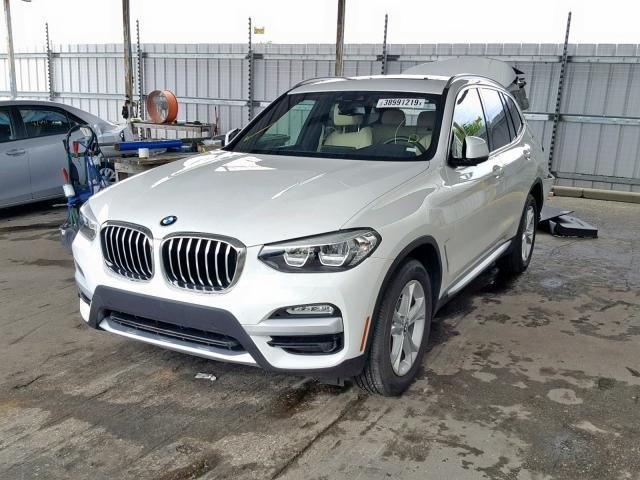 5UXTR7C57KLF28544 - 2019 BMW X3 SDRIVE3 Blanco foto 2