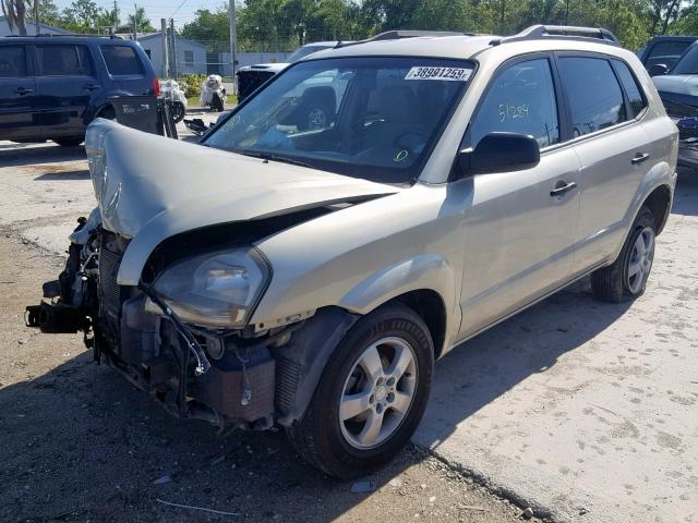 KM8JM12B16U297788 - 2006 HYUNDAI TUCSON GL GOLD photo 2