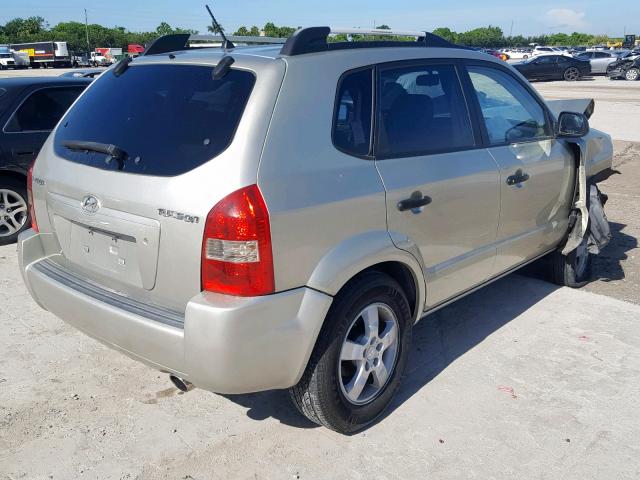 KM8JM12B16U297788 - 2006 HYUNDAI TUCSON GL GOLD photo 4