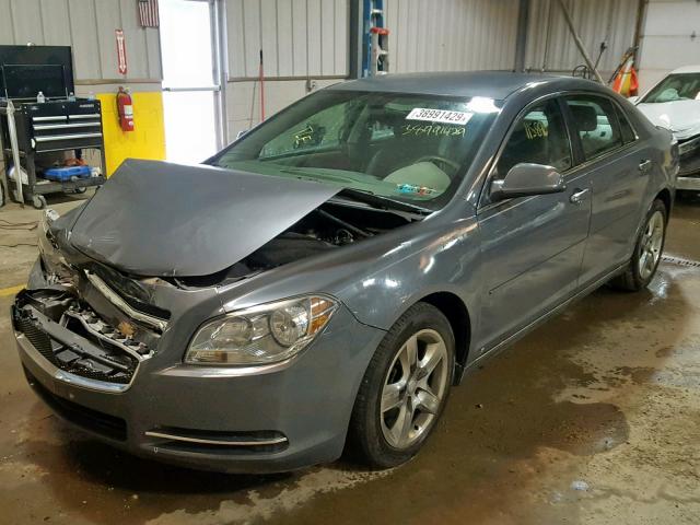 1G1ZH57B594176349 - 2009 CHEVROLET MALIBU 1LT GREEN photo 2