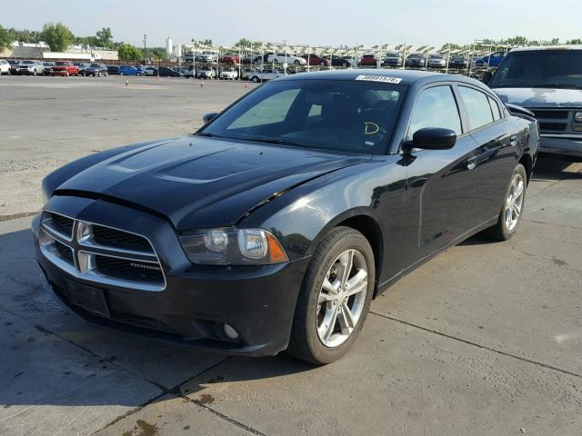 2C3CDXJG1CH129584 - 2012 DODGE CHARGER SX BLACK photo 2