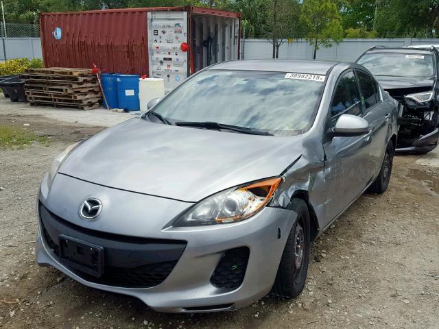 JM1BL1UG8C1551451 - 2012 MAZDA 3 I SILVER photo 2