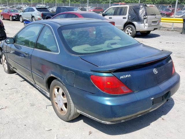 19UYA1255VL016412 - 1997 ACURA 2.2CL GREEN photo 3