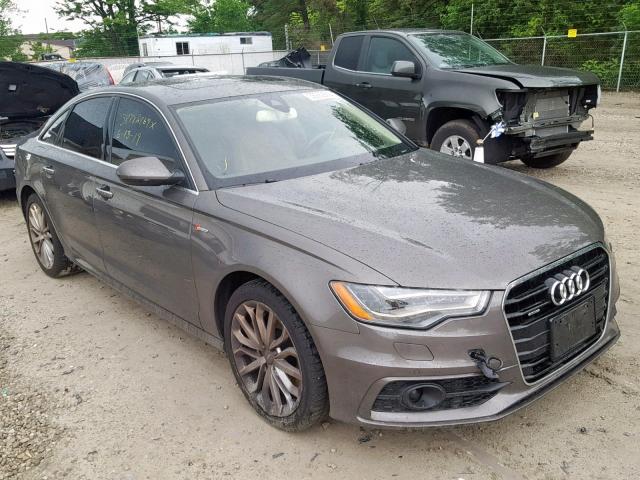 WAUHGAFCXDN033356 - 2013 AUDI A6 PRESTIG GRAY photo 1