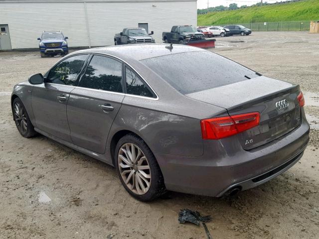 WAUHGAFCXDN033356 - 2013 AUDI A6 PRESTIG GRAY photo 3