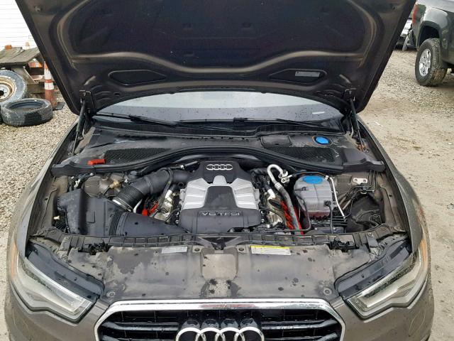 WAUHGAFCXDN033356 - 2013 AUDI A6 PRESTIG GRAY photo 7