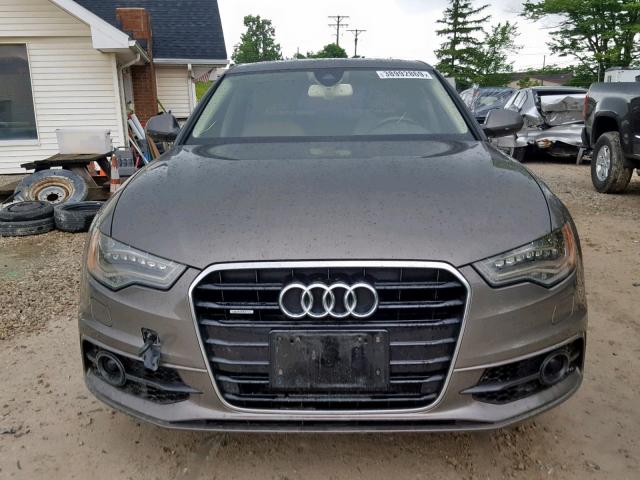 WAUHGAFCXDN033356 - 2013 AUDI A6 PRESTIG GRAY photo 9