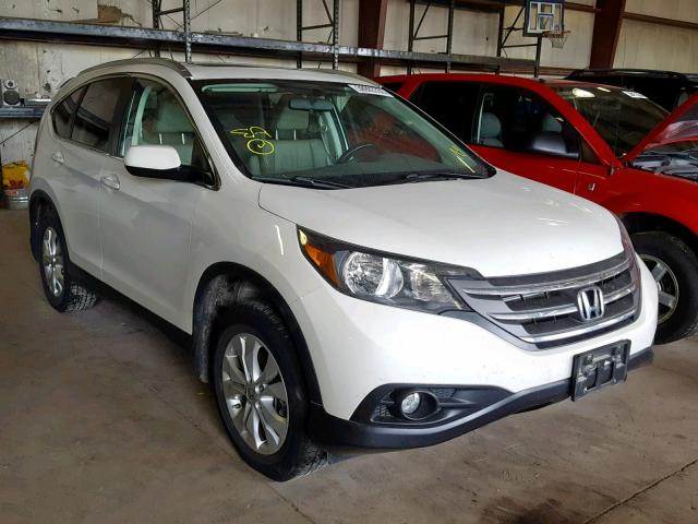 5J6RM4H72CL037925 - 2012 HONDA CR-V EXL WHITE photo 1