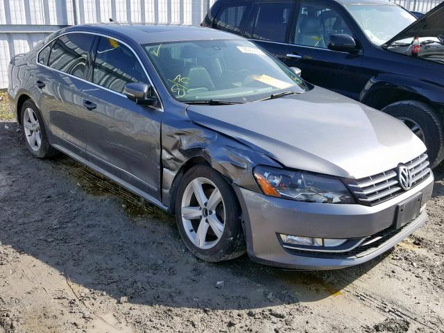 1VWBV7A39FC044949 - 2015 VOLKSWAGEN PASSAT SE GRAY photo 1