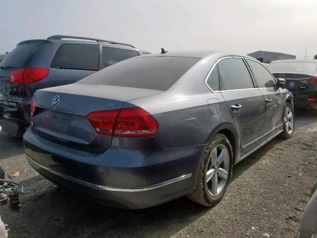 1VWBV7A39FC044949 - 2015 VOLKSWAGEN PASSAT SE GRAY photo 4