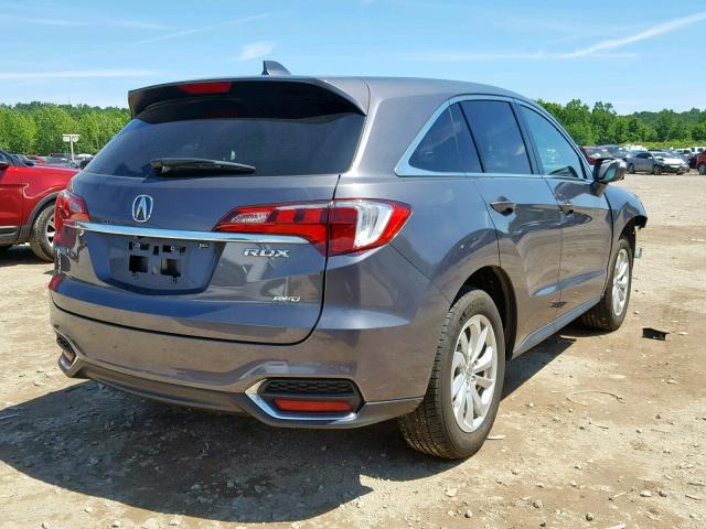 5J8TB4H32HL011994 - 2017 ACURA RDX GRAY photo 4