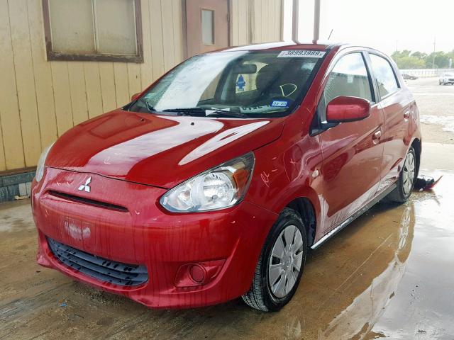 ML32A3HJ9FH035329 - 2015 MITSUBISHI MIRAGE DE RED photo 2