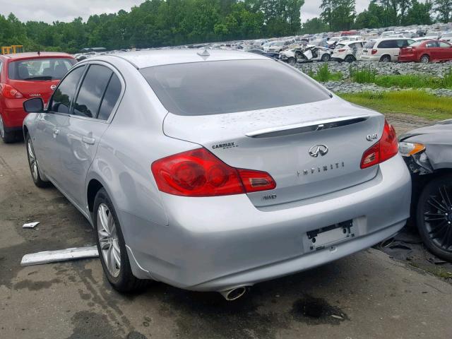 JN1CV6AR1FM524132 - 2015 INFINITI Q40 SILVER photo 3