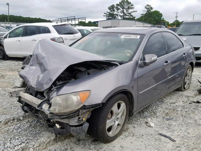 JH4KB16595C008422 - 2005 ACURA RL SILVER photo 2