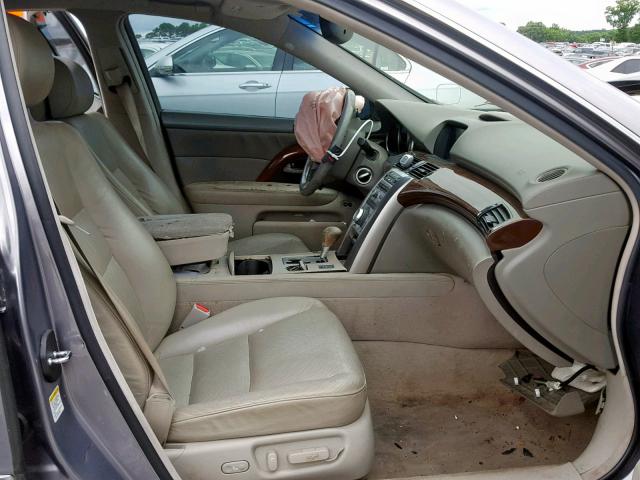 JH4KB16595C008422 - 2005 ACURA RL SILVER photo 5