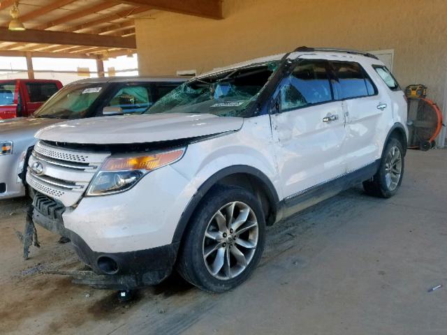 1FMHK7F80BGA59008 - 2011 FORD EXPLORER L WHITE photo 2