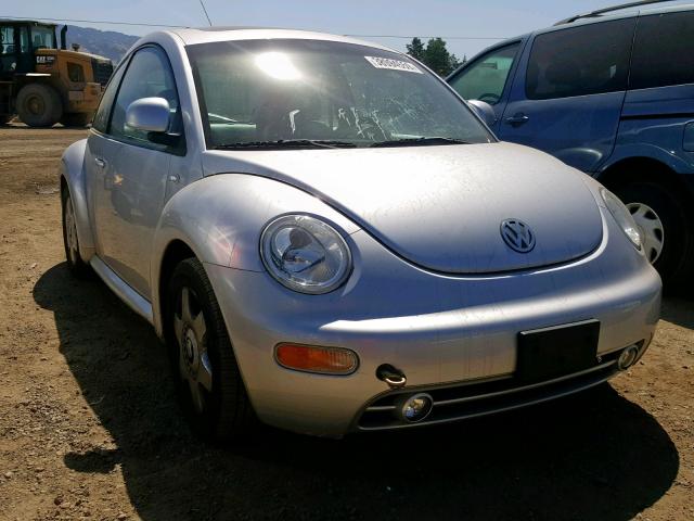 3VWDD21C9YM419268 - 2000 VOLKSWAGEN NEW BEETLE ნაცრისფერი ფოტო 1