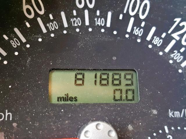 3VWDD21C9YM419268 - 2000 VOLKSWAGEN NEW BEETLE ნაცრისფერი ფოტო 8