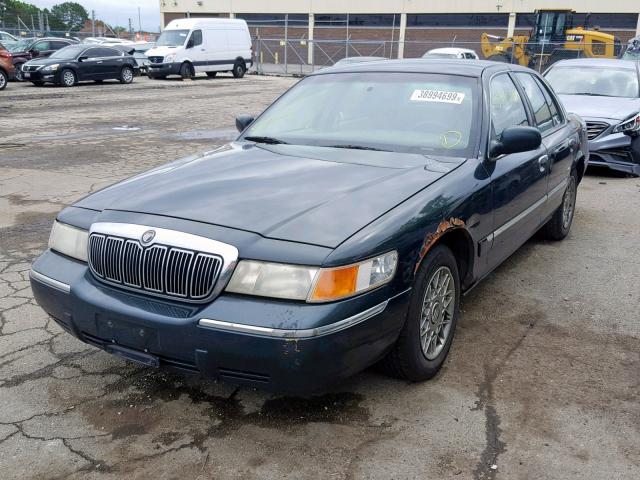 2MEFM74W7XX645213 - 1999 MERCURY GRAND MARQ GRAY photo 2