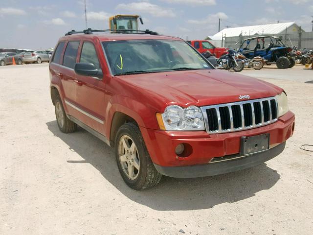 1J4HS58N25C632847 - 2005 JEEP GRAND CHER BURGUNDY photo 1