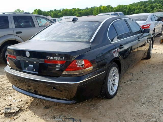 WBAGN63545DS56665 - 2005 BMW 745 LI BLACK photo 4