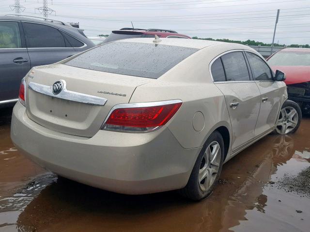 1G4GB5EG8AF128590 - 2010 BUICK LACROSSE C BEIGE photo 4