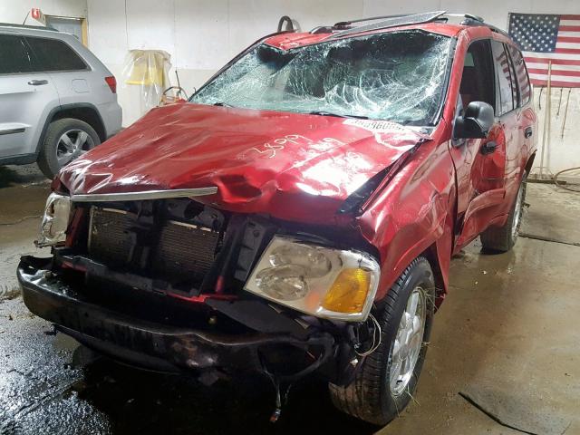 1GKDT13S632313871 - 2003 GMC ENVOY RED photo 2